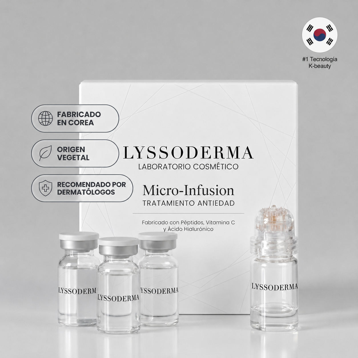 Micro-infusión coreana 5 en 1 — Suaviza arrugas y líneas finas desde la 1.ª aplicación